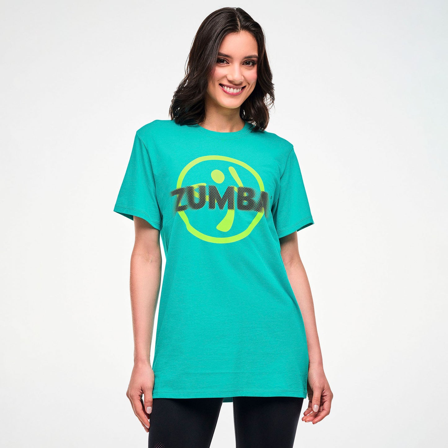 Electric Feel Unisex Crew Neck Tee - Aqua