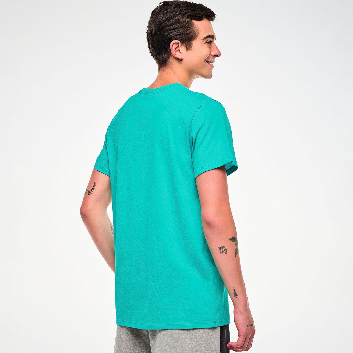 Electric Feel Unisex Crew Neck Tee - Aqua