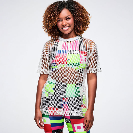 Worldwide Unisex Mesh Crew Neck Top Z3T000425