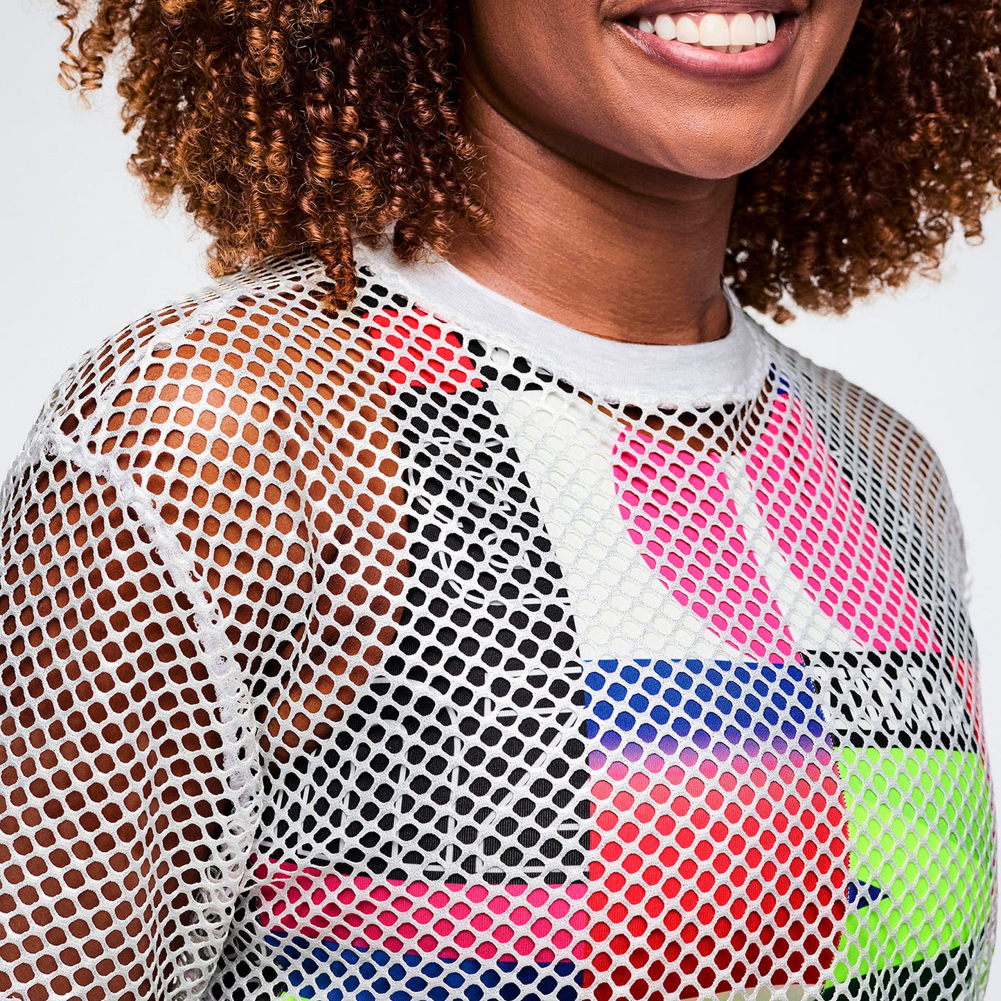 Worldwide Unisex Mesh Crew Neck Top Z3T000425
