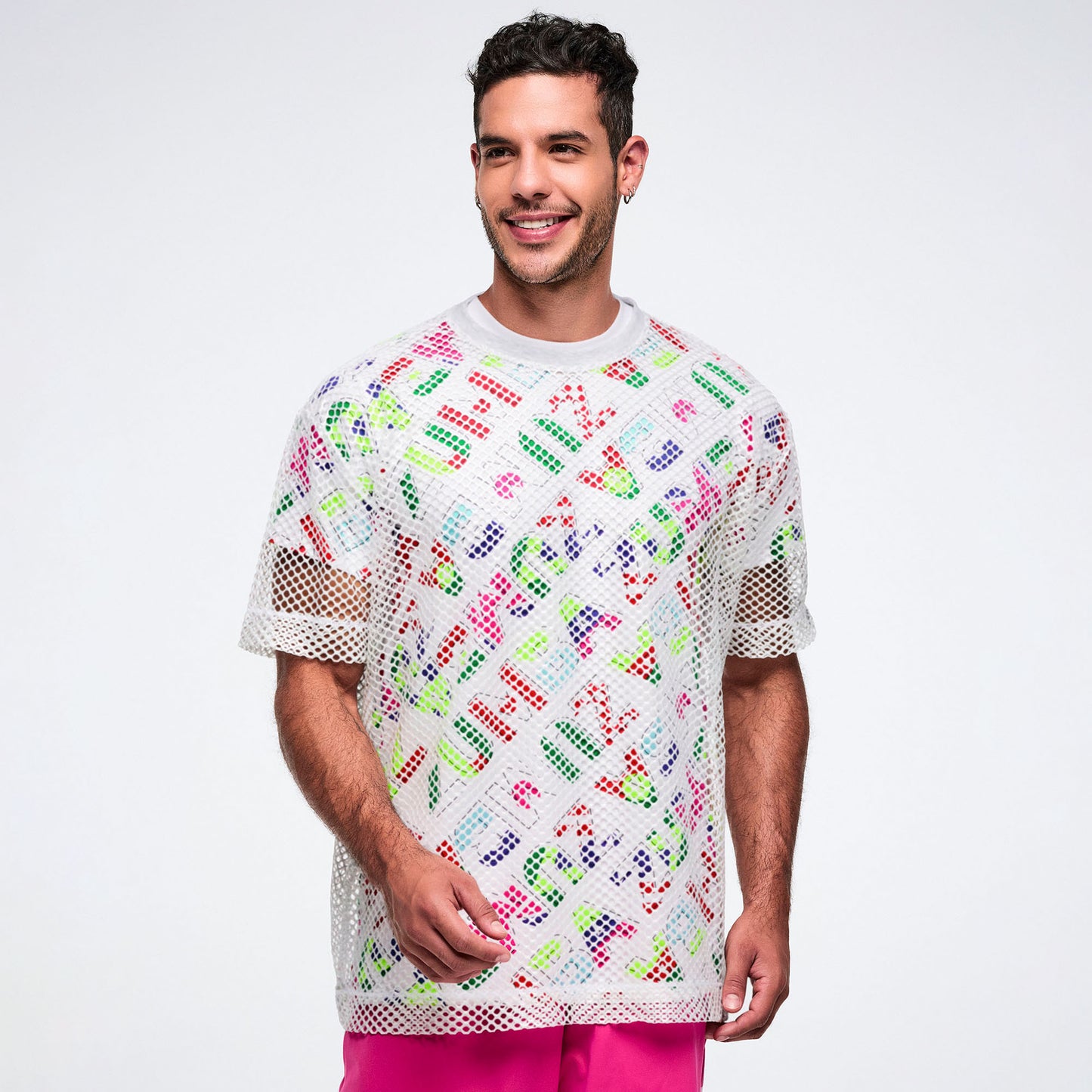 Worldwide Unisex Mesh Crew Neck Top Z3T000425