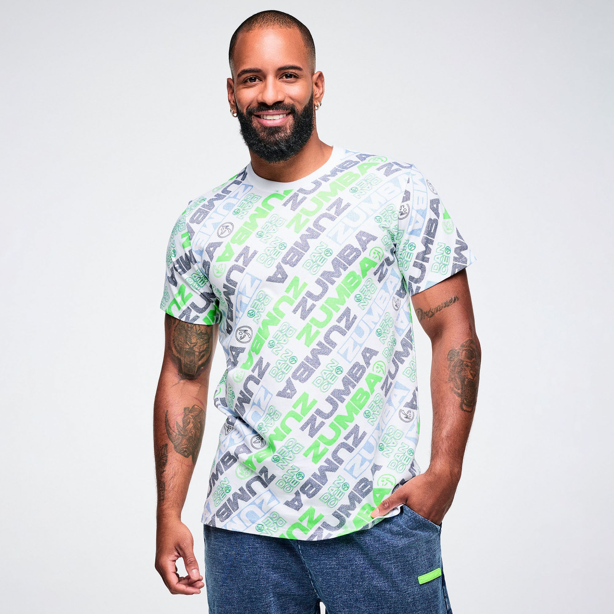 Jean Jamz Crew Neck Tee Z3T000435 – Zumba Wear Singapore