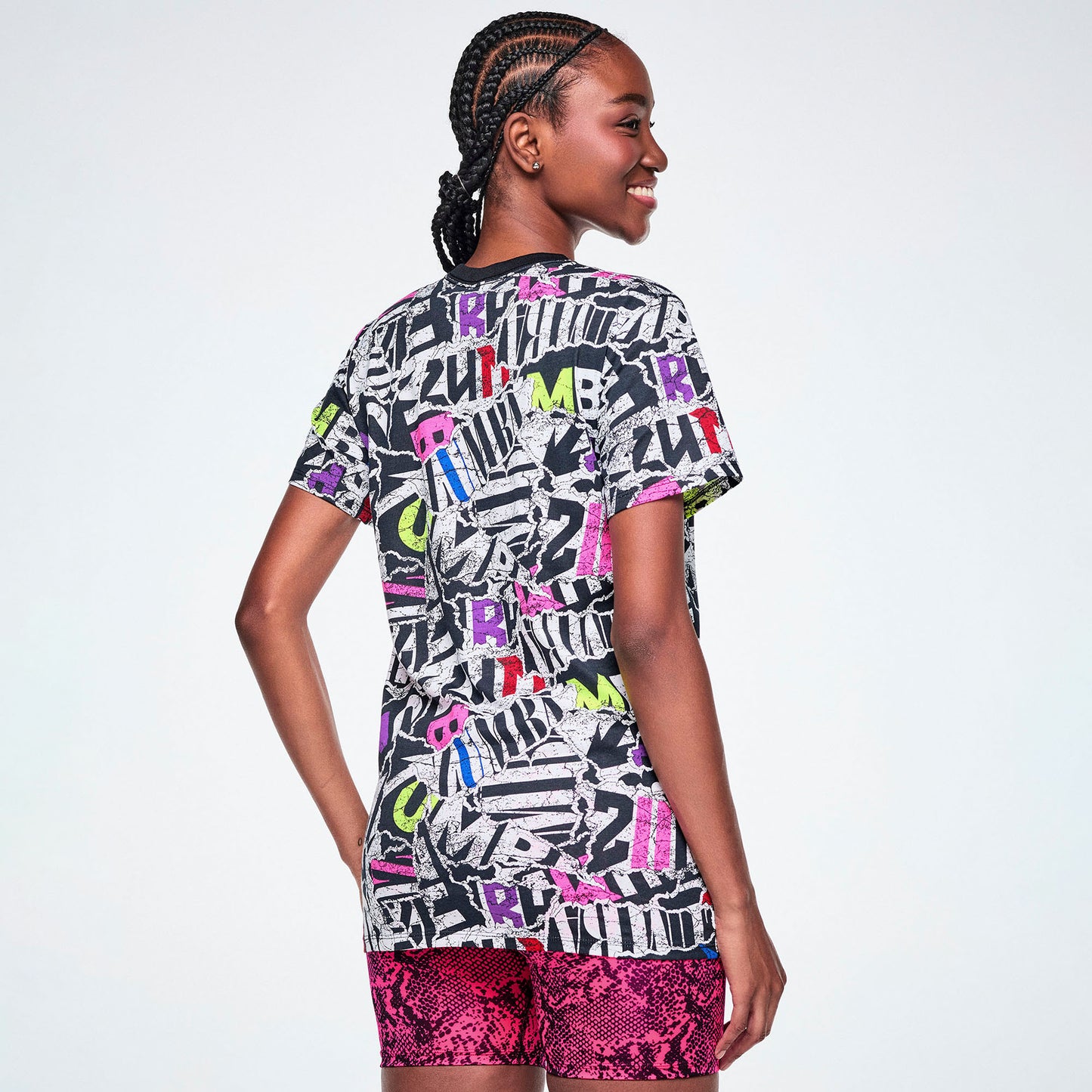 Rock 'n' Roll Unisex Crew Neck Tee - Black/White Z3T000442