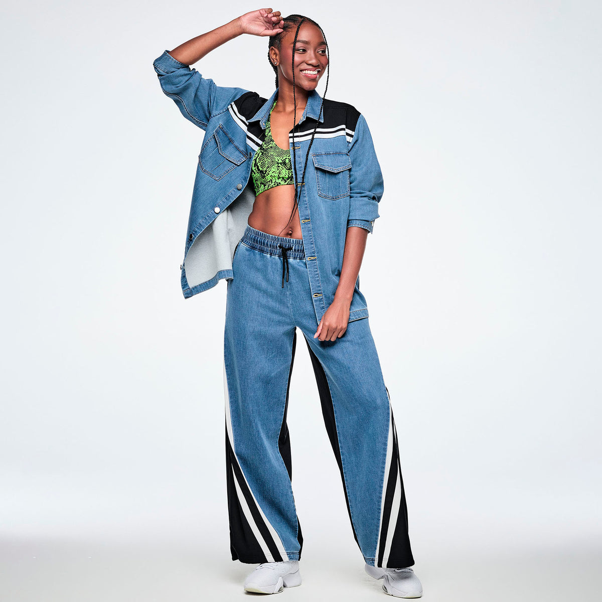 Dale-Z Combo Denim Shacket Z3T000445