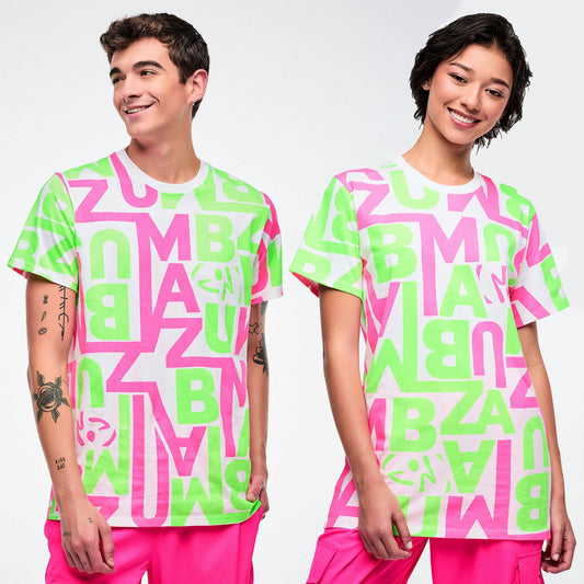 Dale-Z Unisex Crew Neck Tee - White/Green Z3T000446