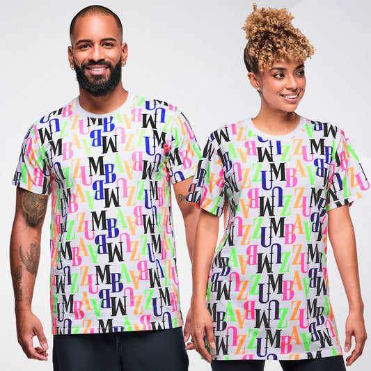 Dale-Z Unisex Crew Neck Tee - White/Multi Z3T000447