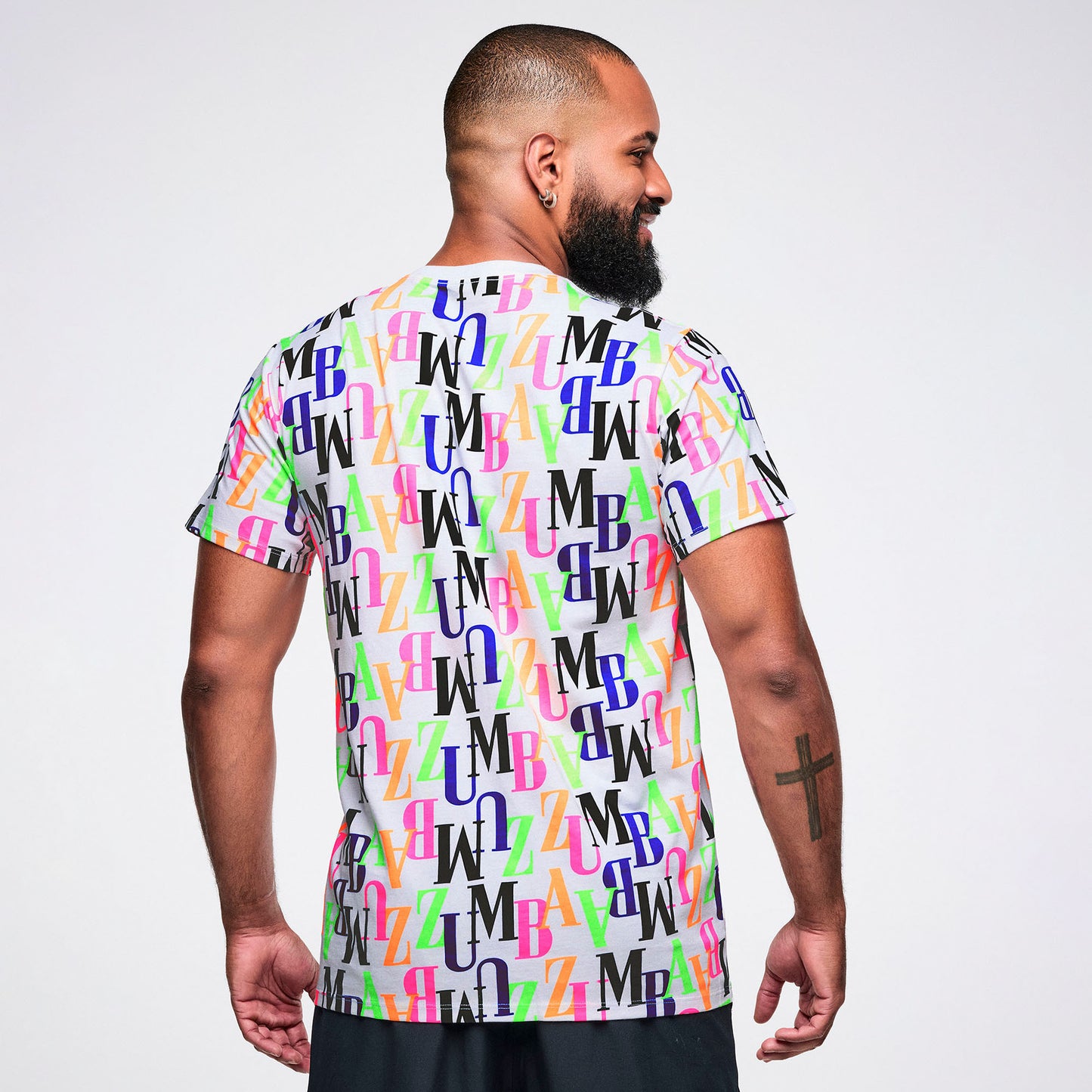 Dale-Z Unisex Crew Neck Tee - White/Multi Z3T000447