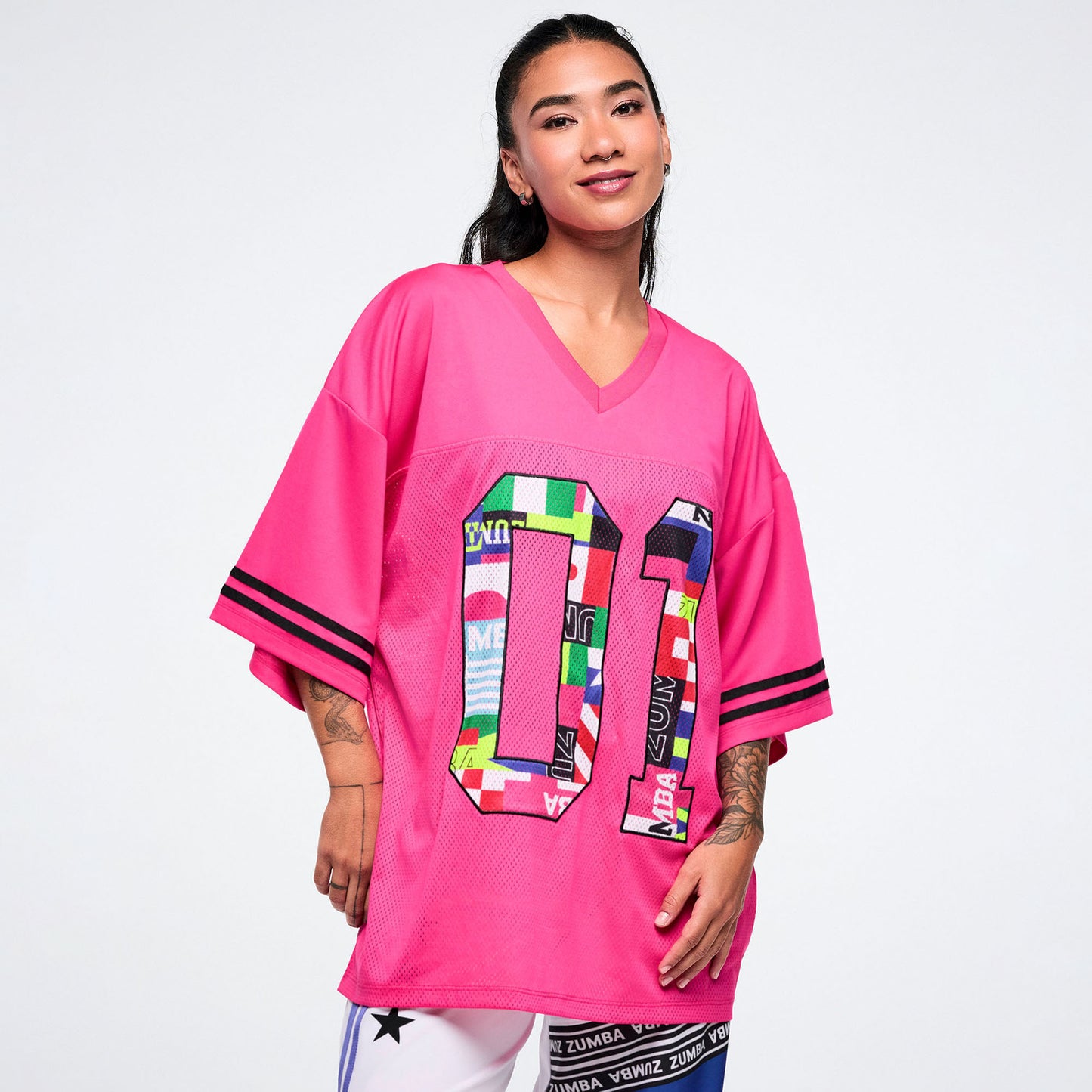 Worldwide Oversized Mesh Top Z3T000456