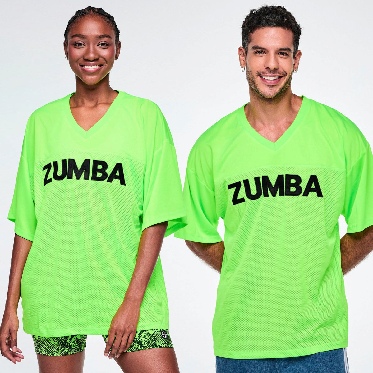 Ultrabright Oversized Mesh Sports Jersey - Get In Lime