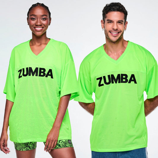 Ultrabright Oversized Mesh Sports Jersey - Get In Lime