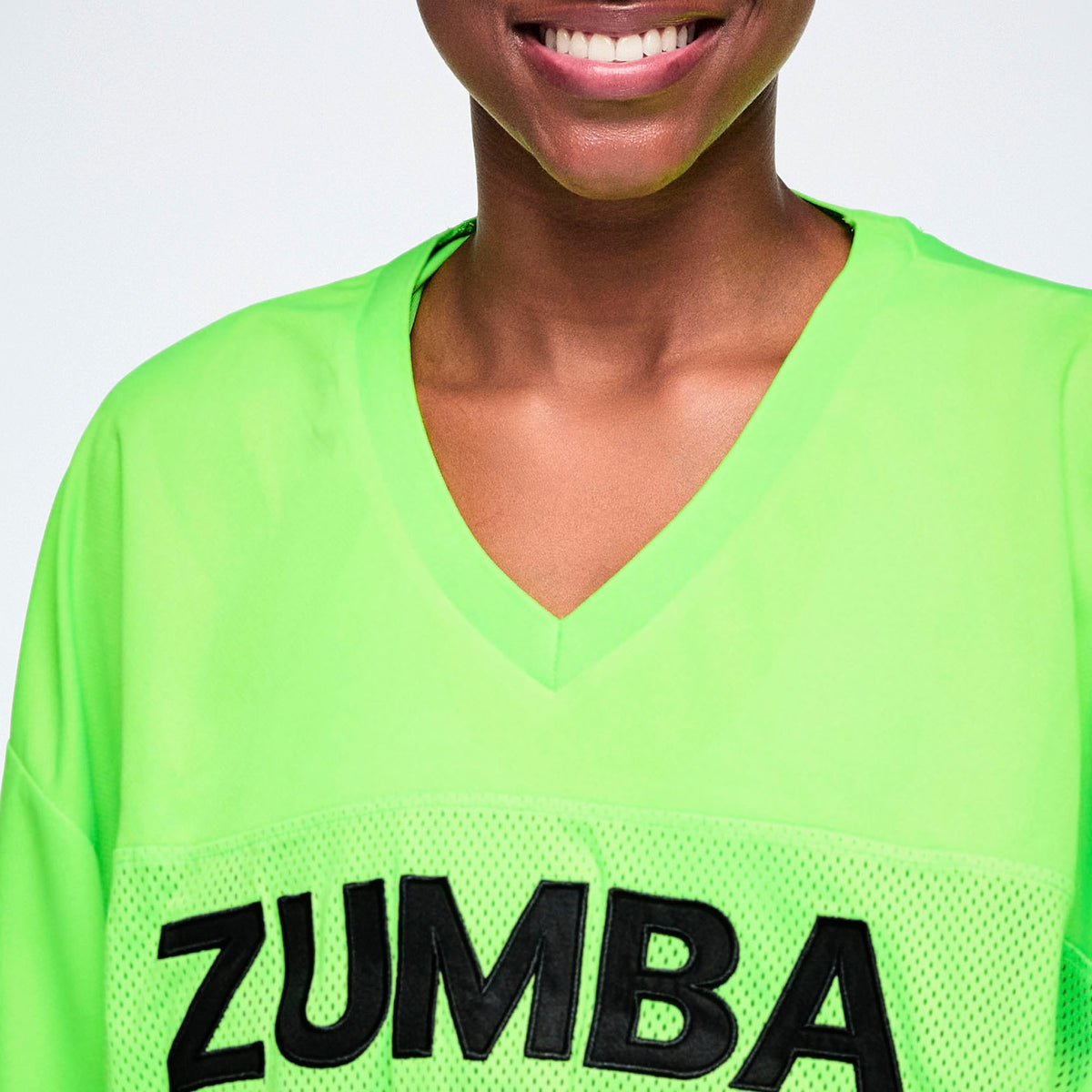Ultrabright Oversized Mesh Sports Jersey - Get In Lime