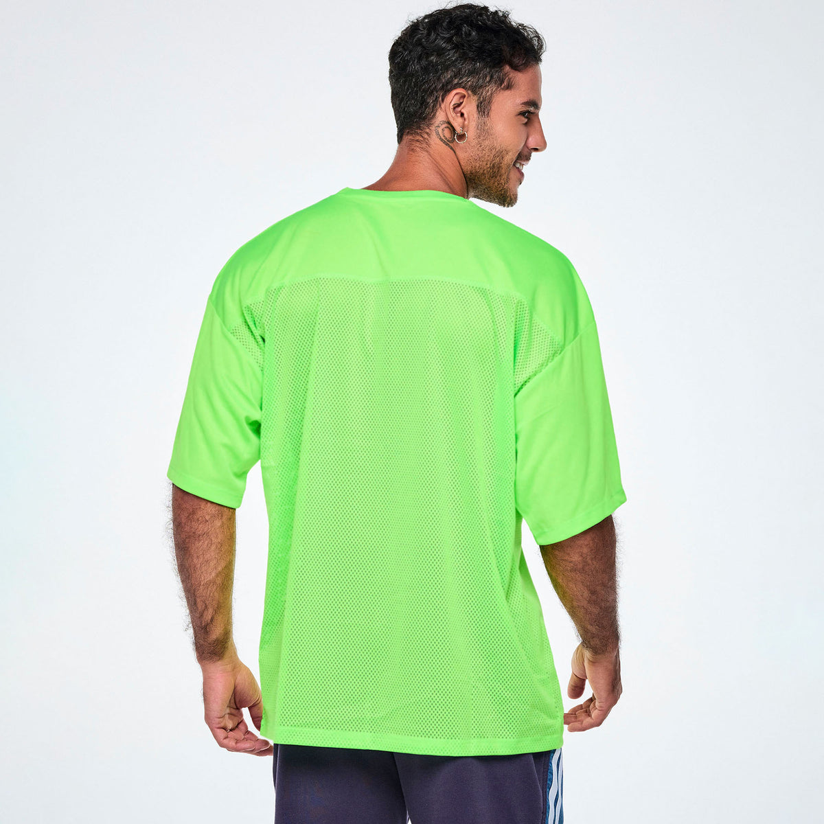 Ultrabright Oversized Mesh Sports Jersey - Get In Lime
