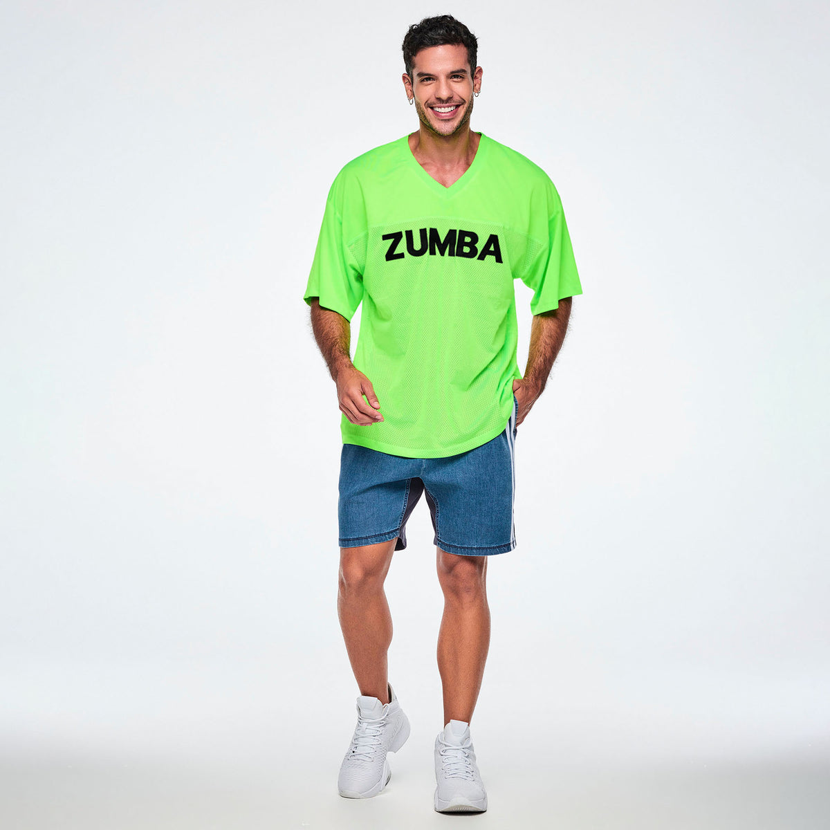 Ultrabright Oversized Mesh Sports Jersey - Get In Lime
