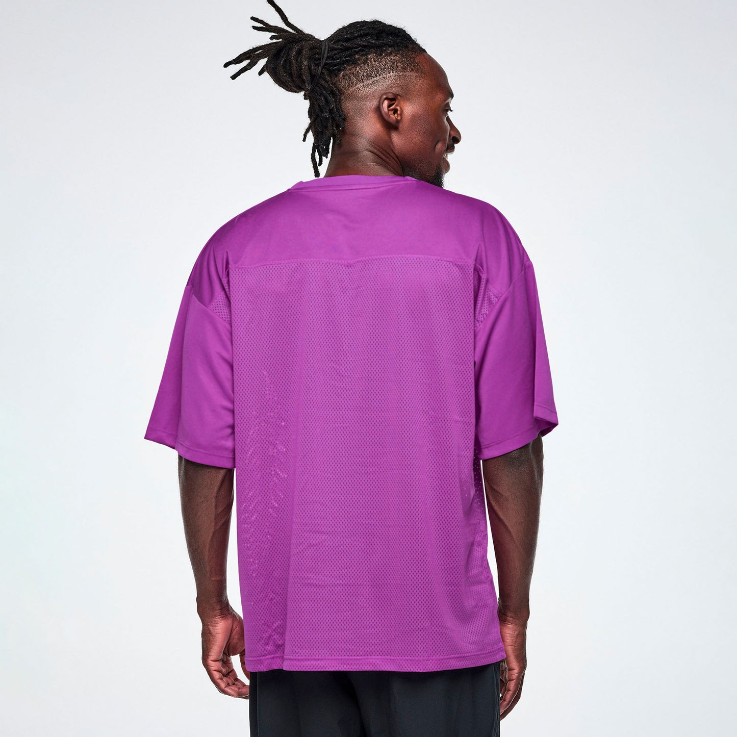 Ultrabright Oversized Mesh Sports Jersey - Purple Power