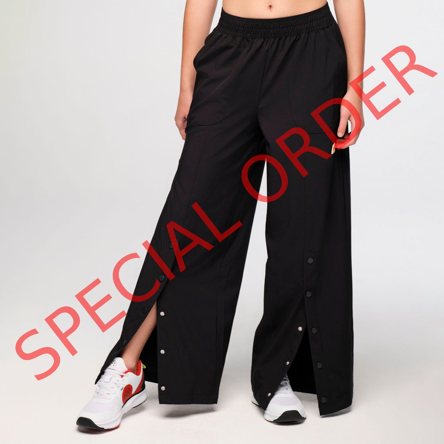Zumba Explore Wide Leg Woven Pants - Bold Black
