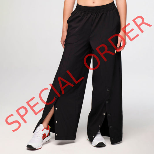 Zumba Explore Wide Leg Woven Pants - Bold Black