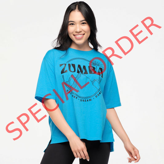 Zumba Explore Crew Neck Top - Sea Me Stuntin'